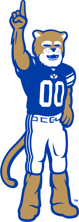Brigham Young Cougars 2016-Pres Mascot Logo v2 DIY iron on transfer (heat transfer)